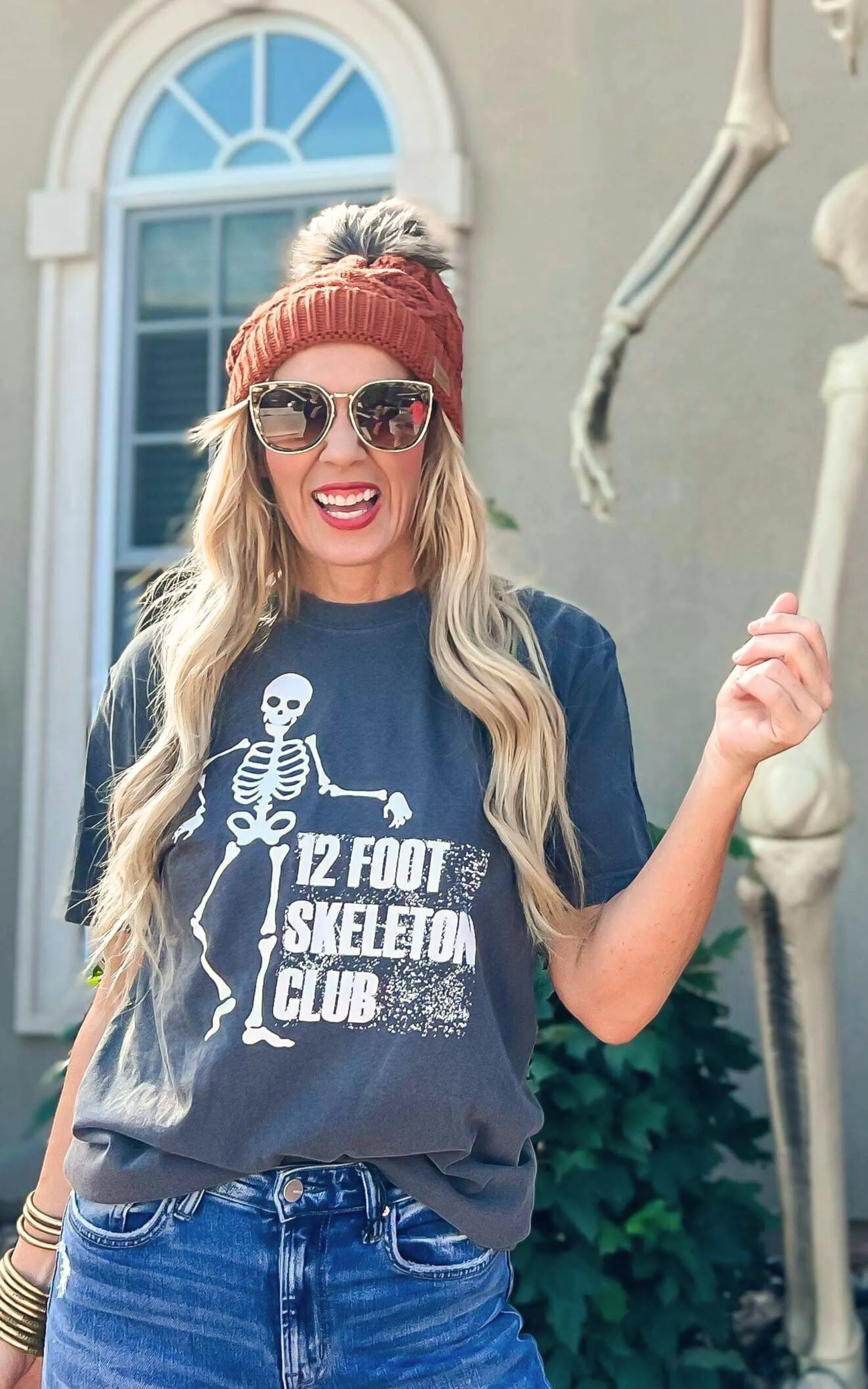 12 Foot Skeleton Club Graphic T-shirt** - Final Sale