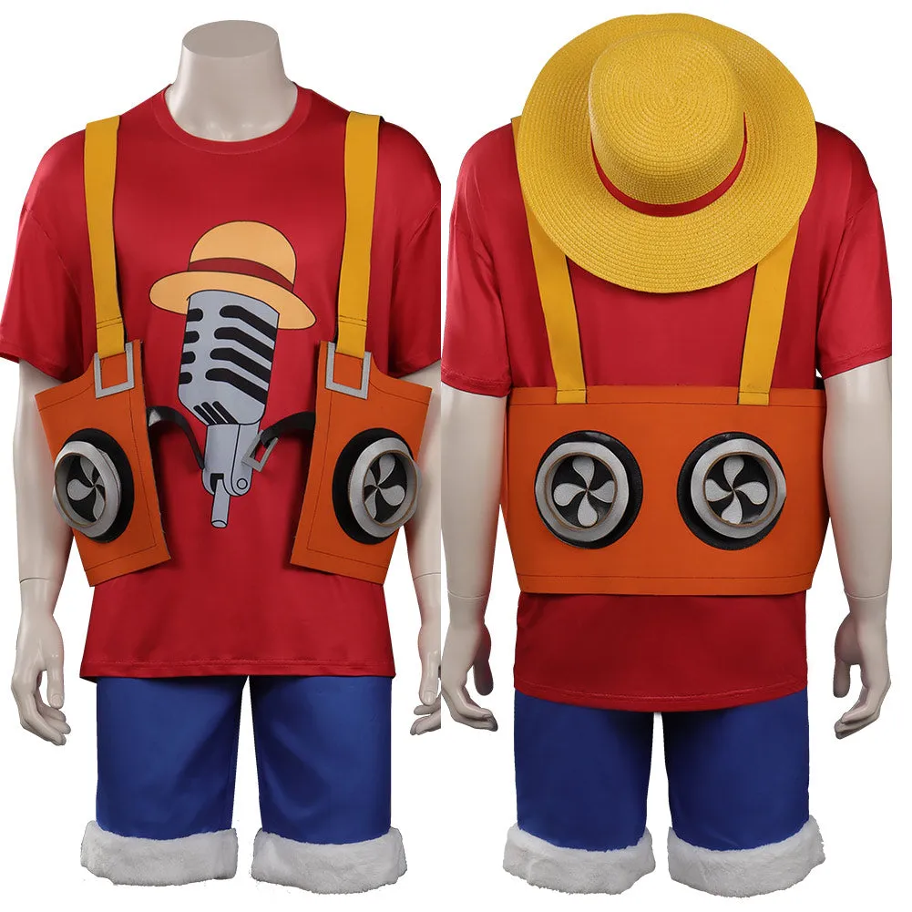 2022 One Piece Red Monkey D. Luffy Cosplay Costume