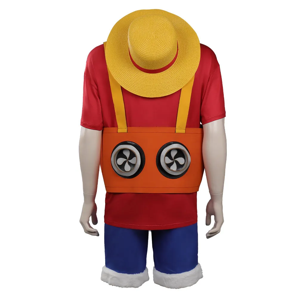 2022 One Piece Red Monkey D. Luffy Cosplay Costume