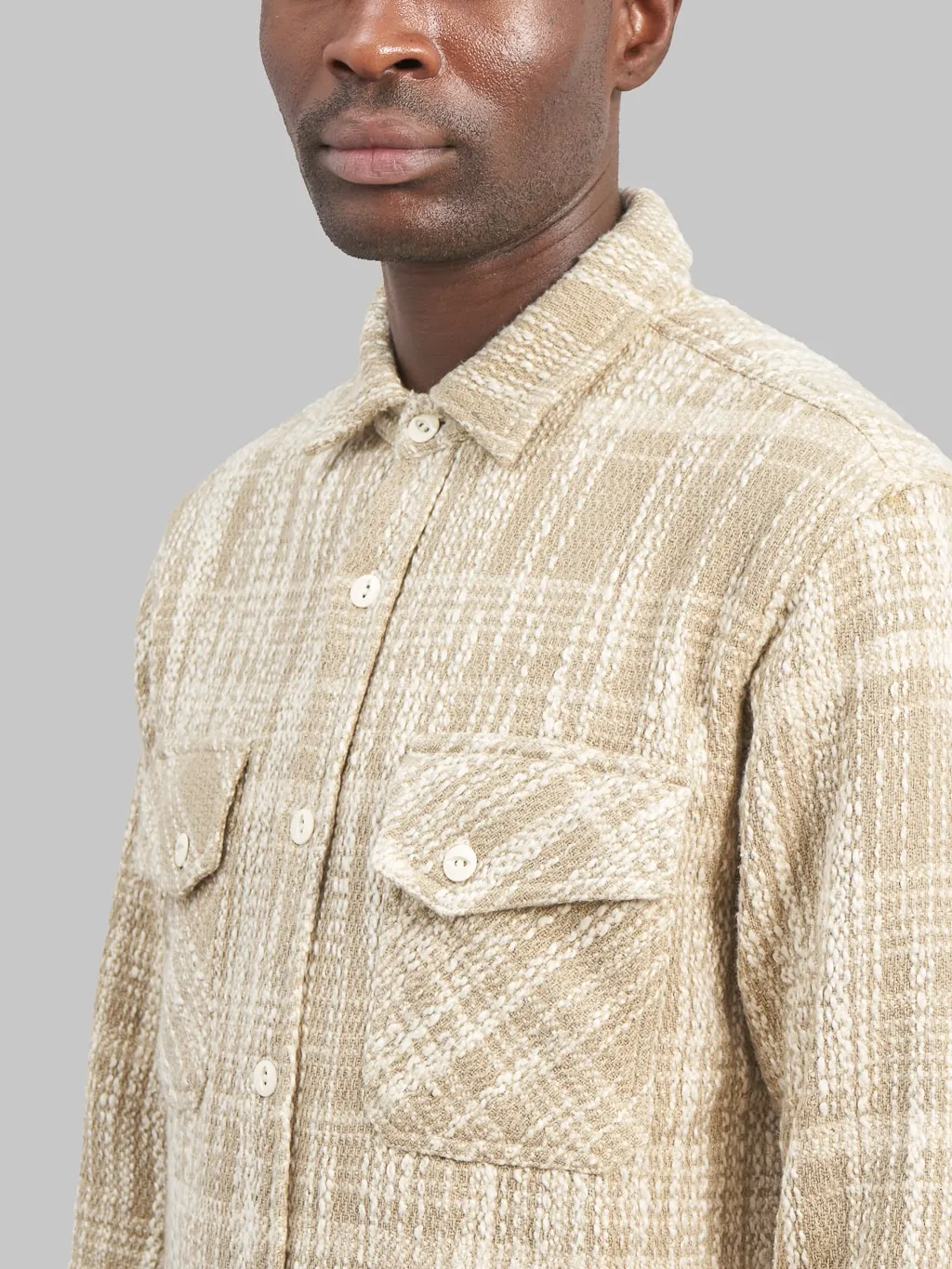 3sixteen Crosscut Flannel Alabaster Jacquard