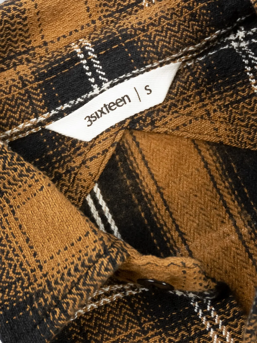 3sixteen Crosscut Flannel Sienna Check