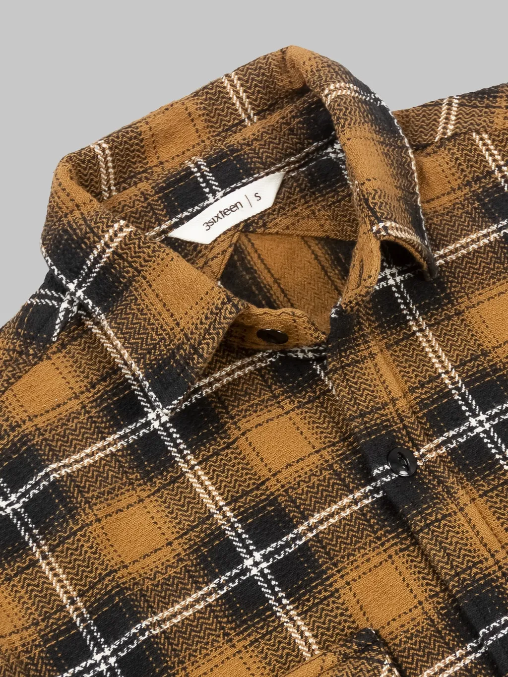 3sixteen Crosscut Flannel Sienna Check