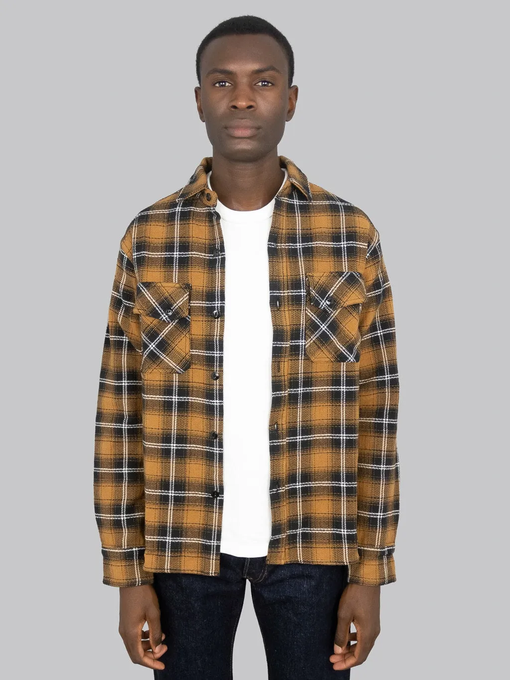 3sixteen Crosscut Flannel Sienna Check