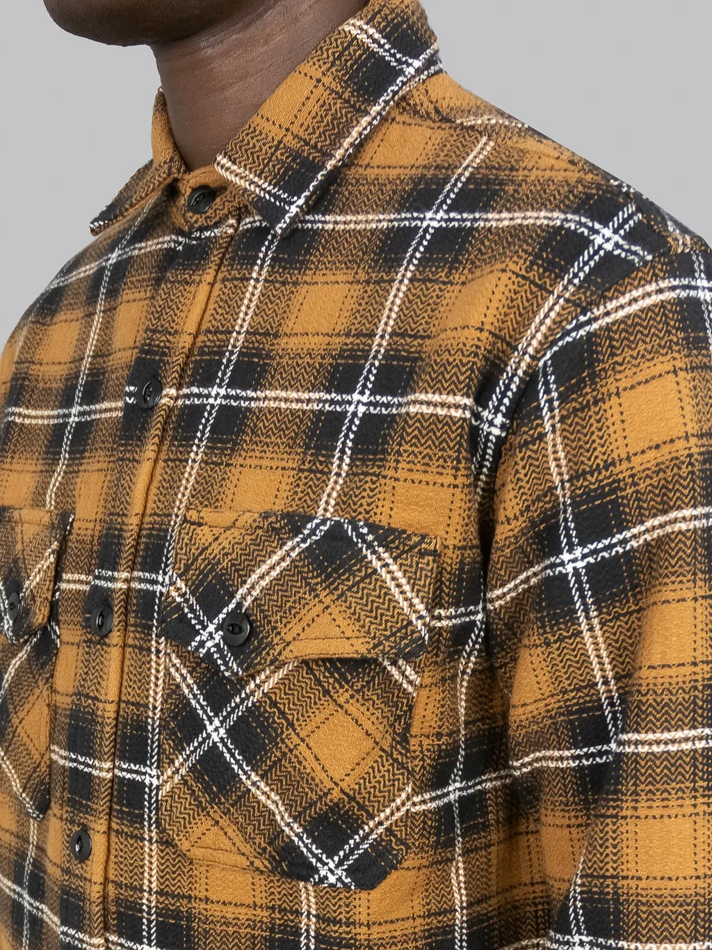 3sixteen Crosscut Flannel Sienna Check