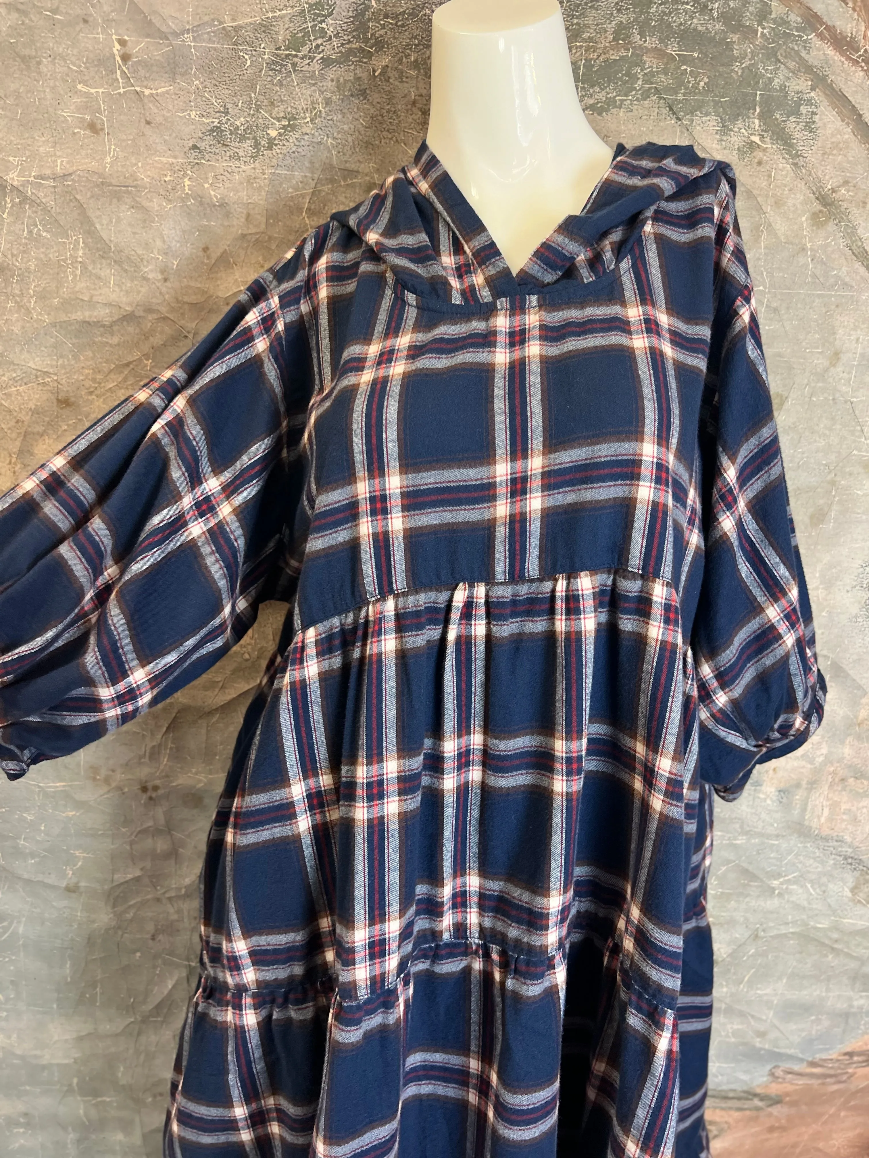 5426 Hooded Flannel Tunic