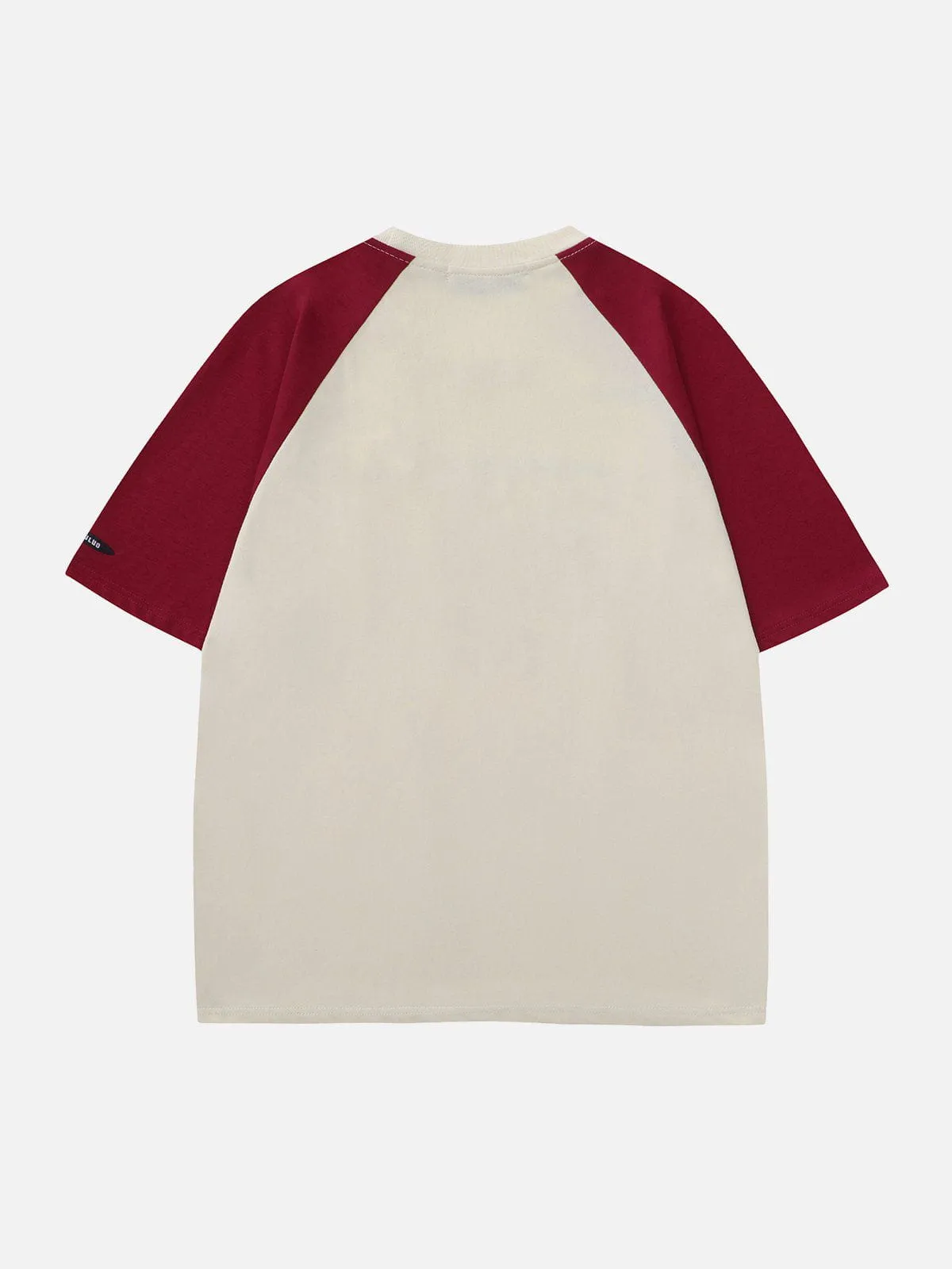 AlanBalen® - Colorblock Raglan Foam Letter Tee