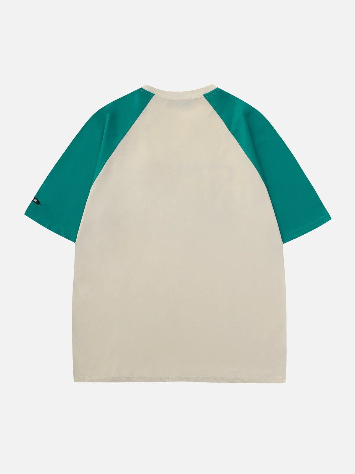 AlanBalen® - Colorblock Raglan Foam Letter Tee