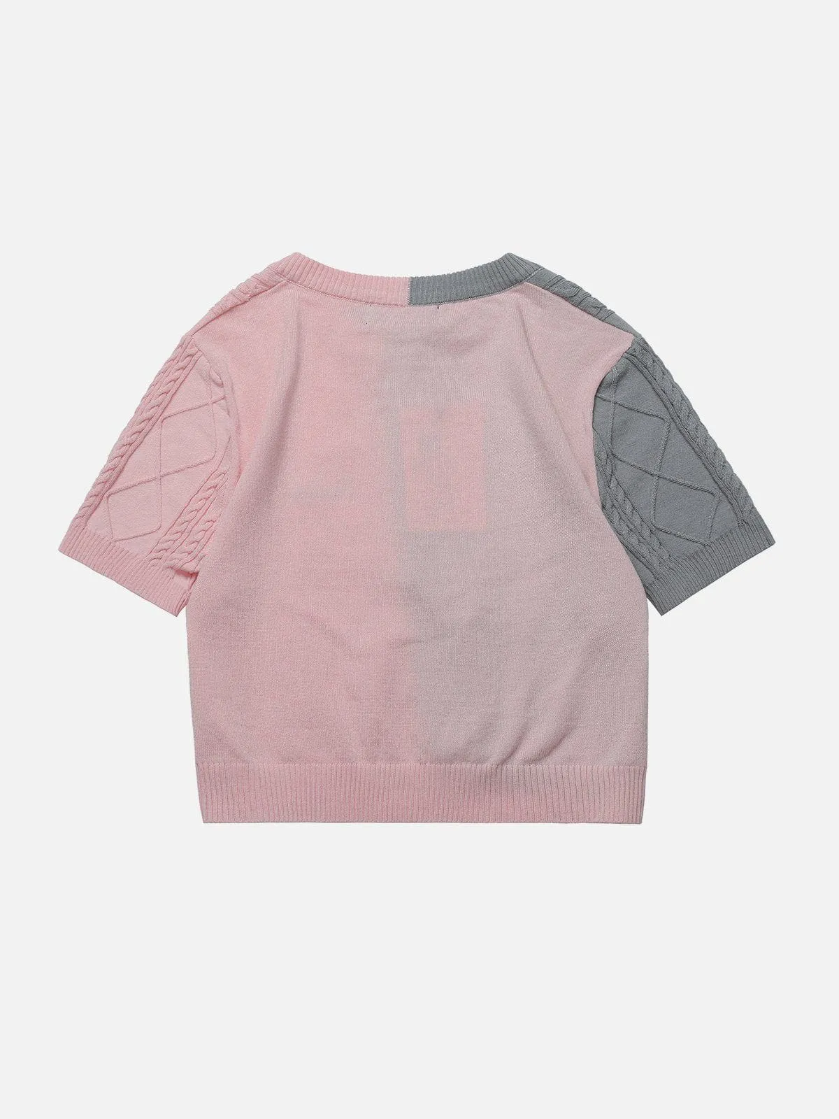 AlanBalen® - Colorblock Twist Knit Tee