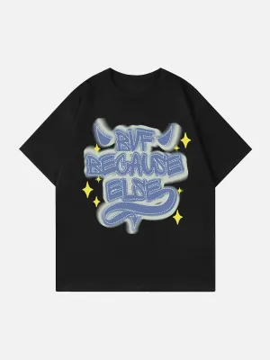 AlanBalen® - Devil Element Print Star Tee