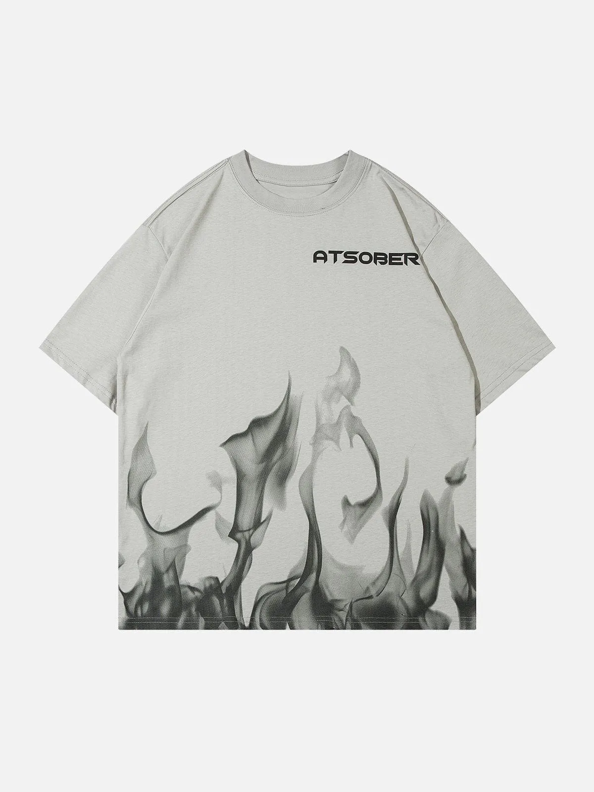 AlanBalen® - Flame Print Cotton Tee