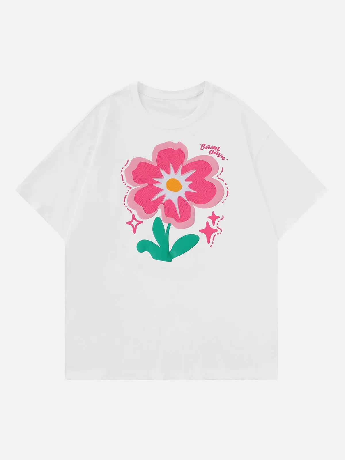 AlanBalen® - Flower Foam Embroidery Tee