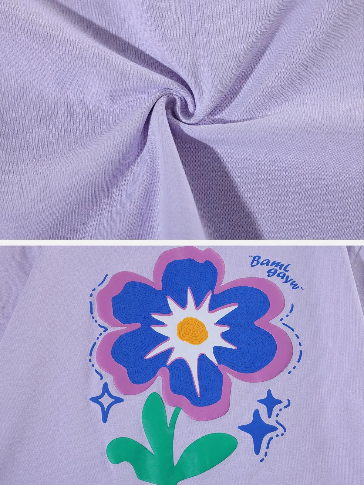 AlanBalen® - Flower Foam Embroidery Tee