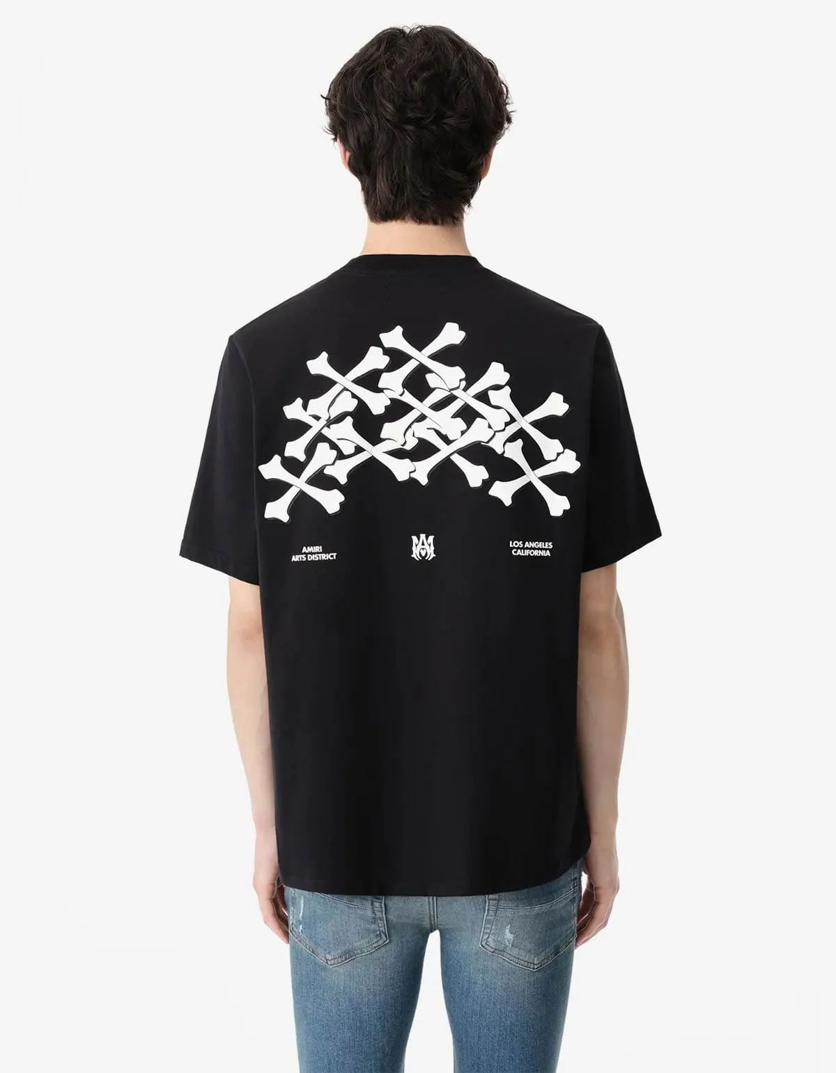 Amiri Black Bones Stacked T-Shirt