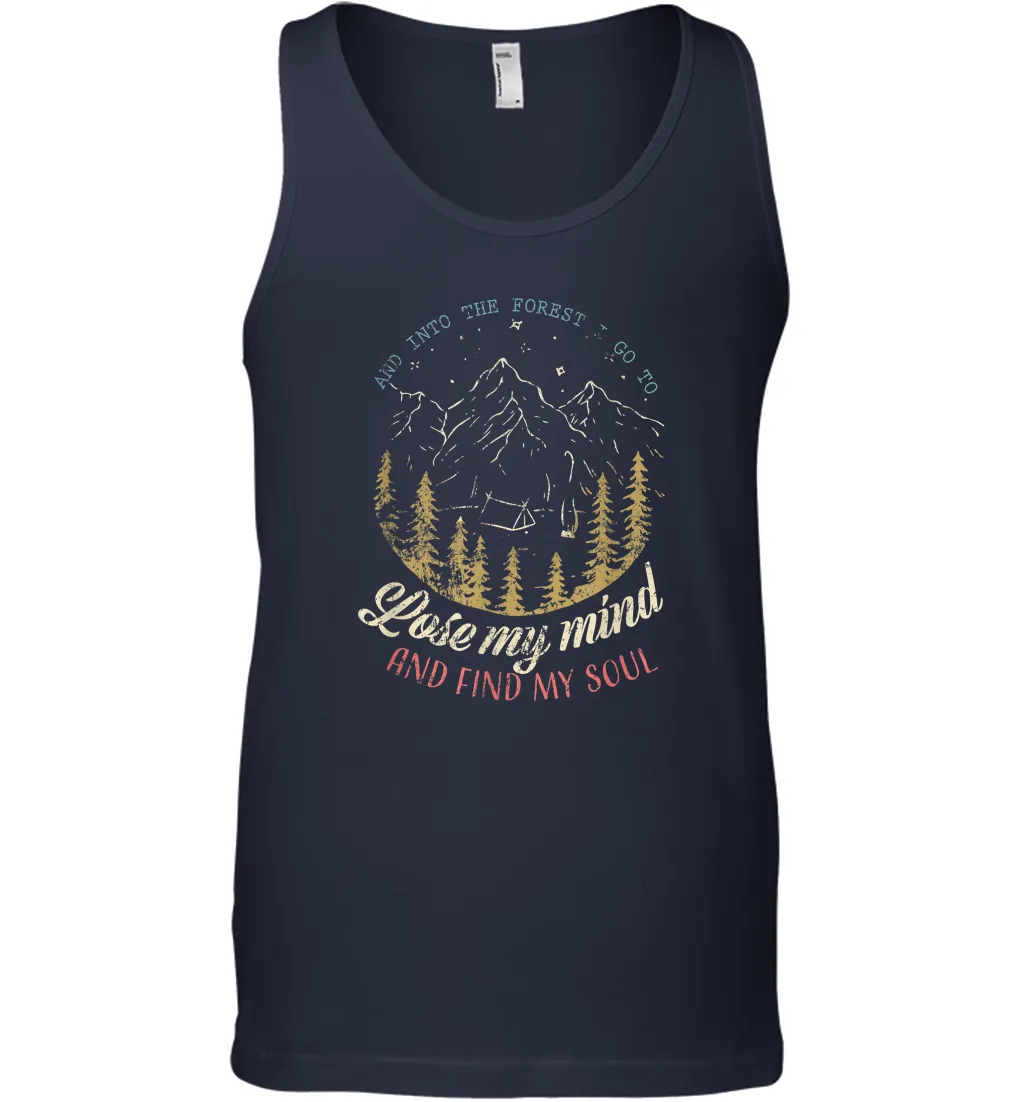 And into the forest I go to lose my mind and find my soul Tees Graphic Men Cotton Tank Top