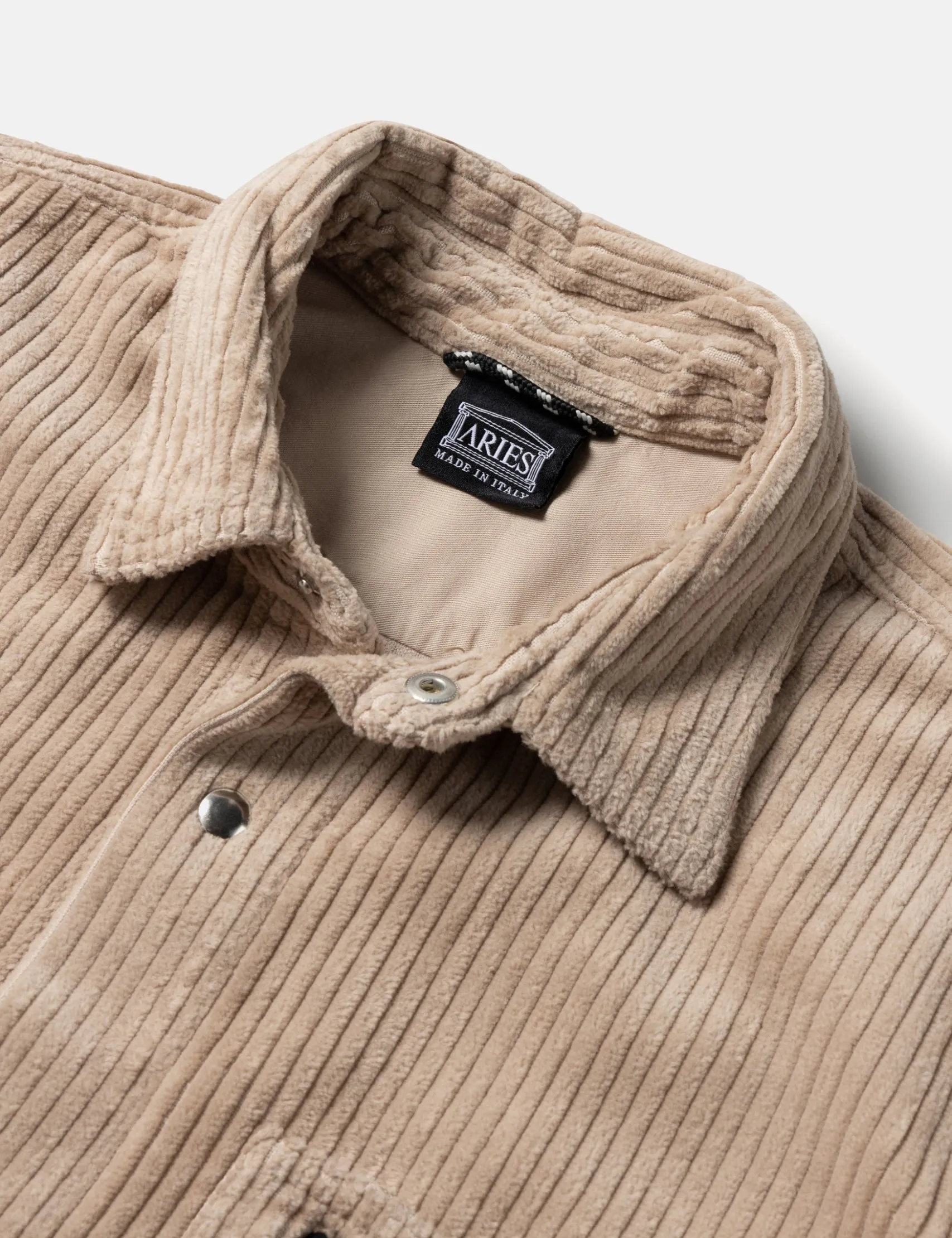 Aries Corduroy Over Shirt - Beige