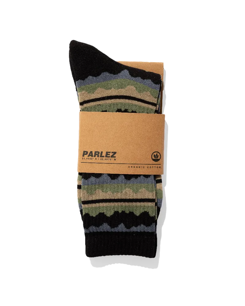 Bancroft Socks in Black Multi