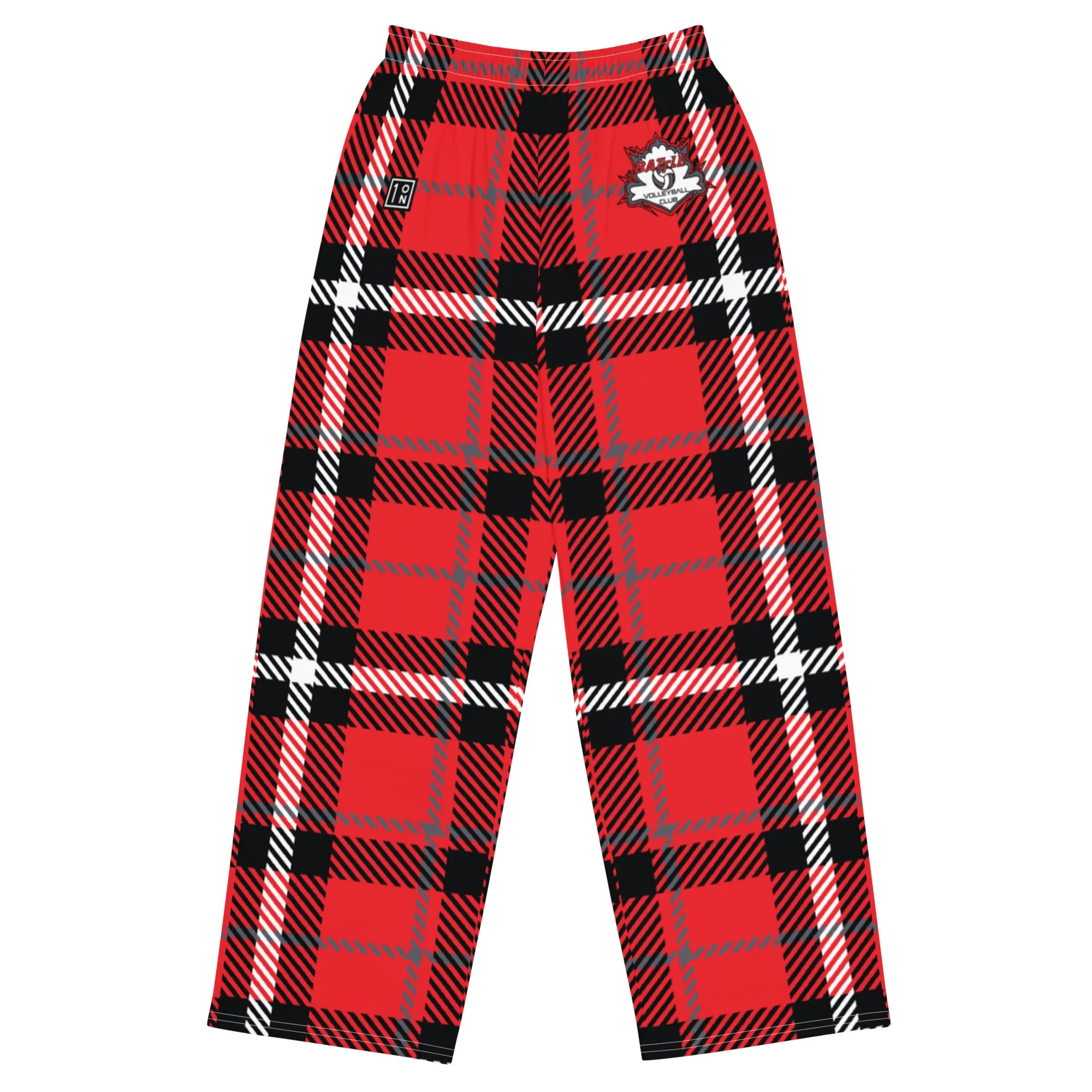 Battle Flannel Pattern unisex wide-leg Prejama lounge pants