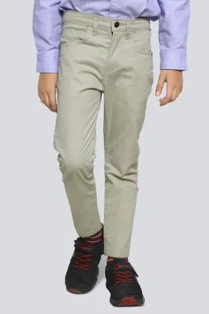 Beige Slim Fit Chino Trouser