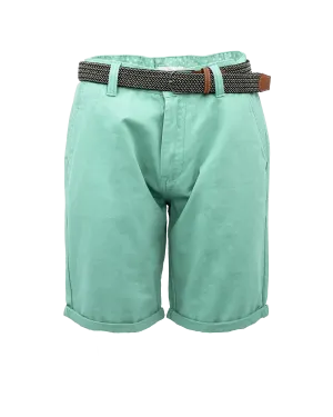 Belted Chino Walkshorts in Mint