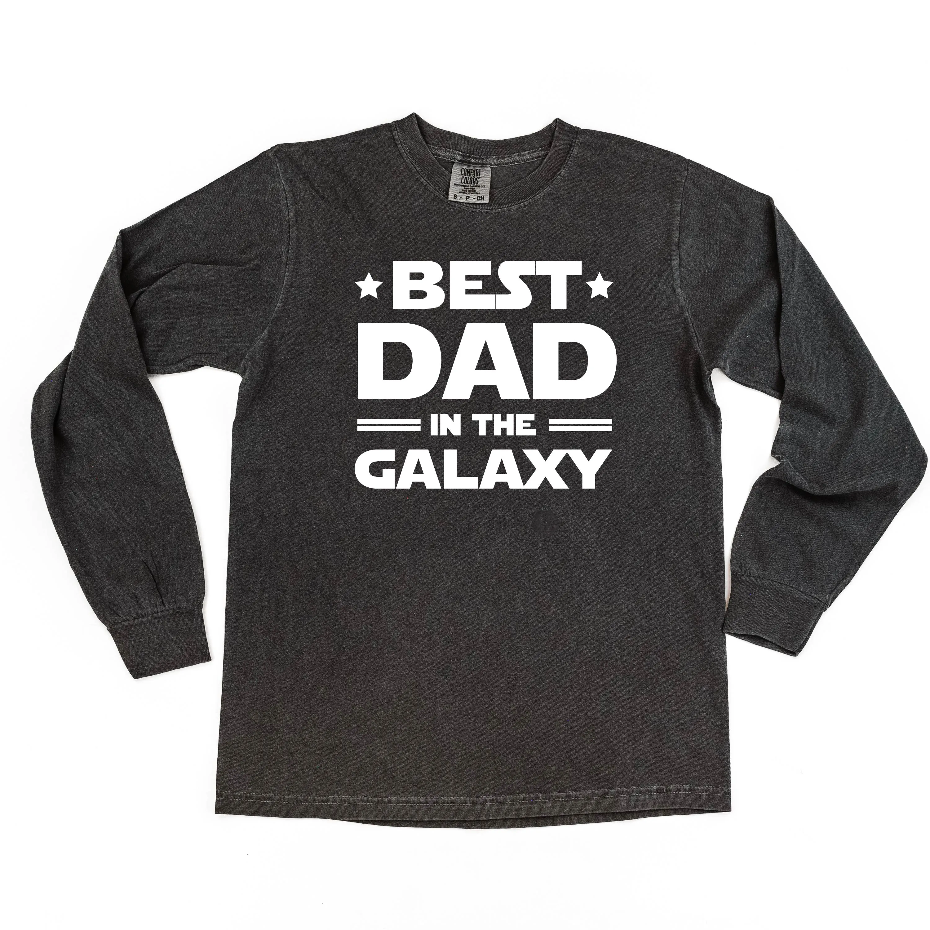 Best Dad in the Galaxy - LONG SLEEVE COMFORT COLORS TEE