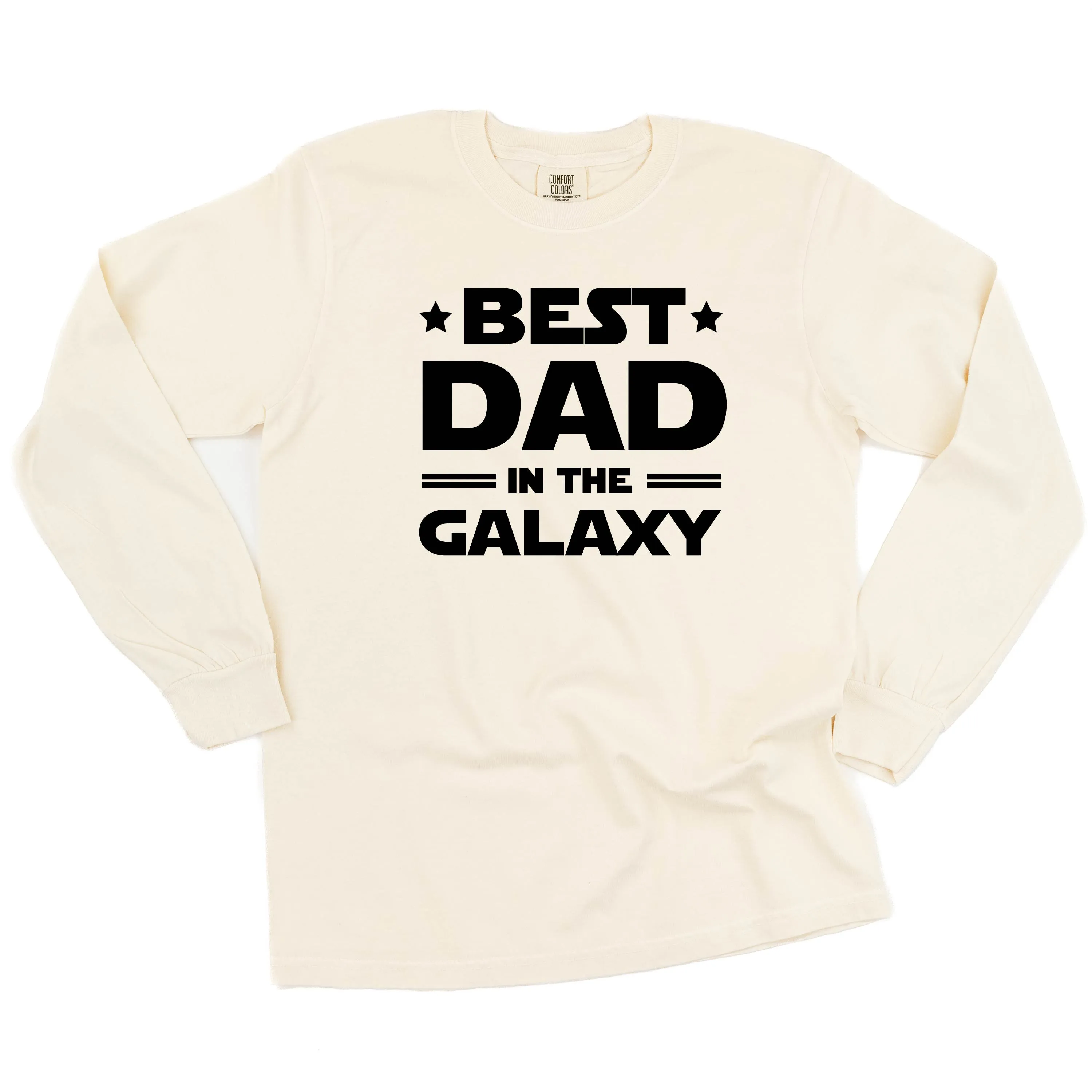 Best Dad in the Galaxy - LONG SLEEVE COMFORT COLORS TEE