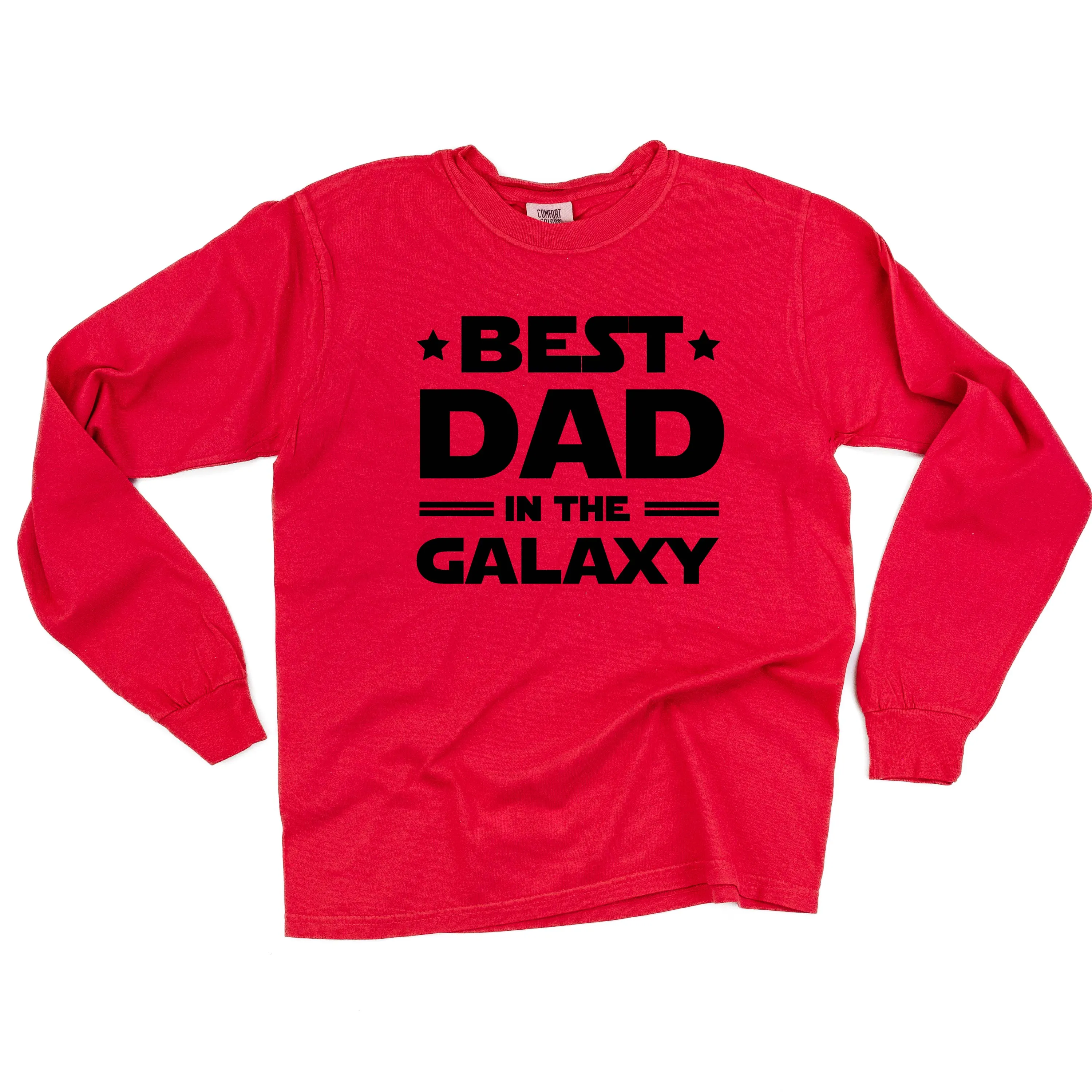 Best Dad in the Galaxy - LONG SLEEVE COMFORT COLORS TEE