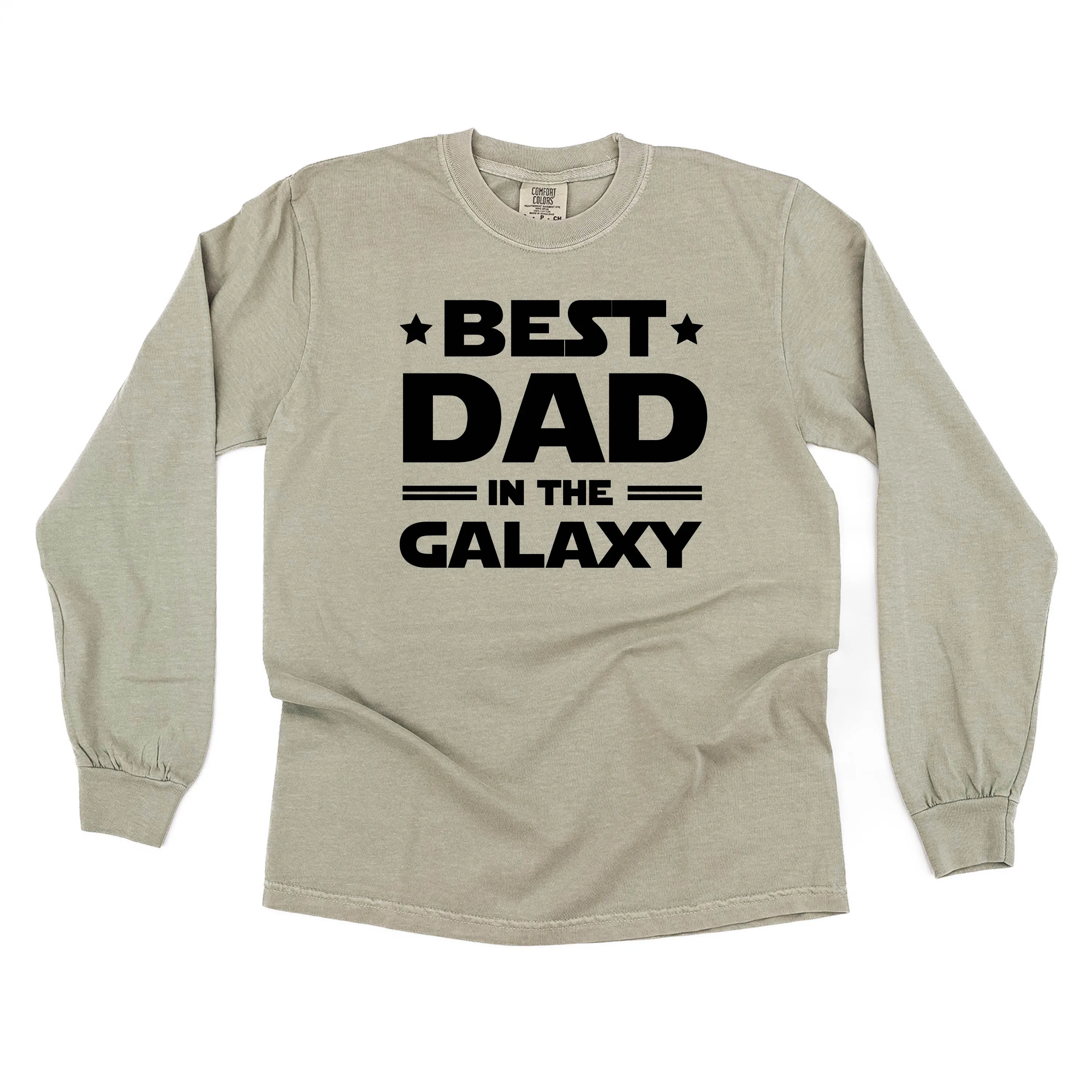 Best Dad in the Galaxy - LONG SLEEVE COMFORT COLORS TEE