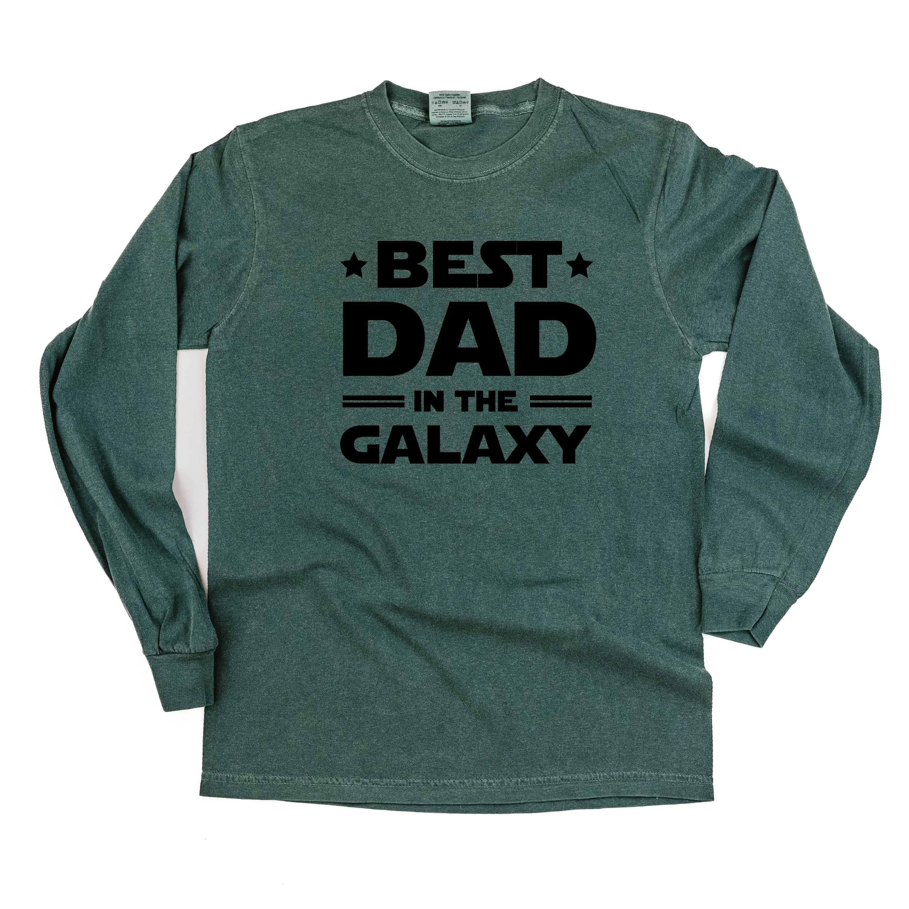 Best Dad in the Galaxy - LONG SLEEVE COMFORT COLORS TEE