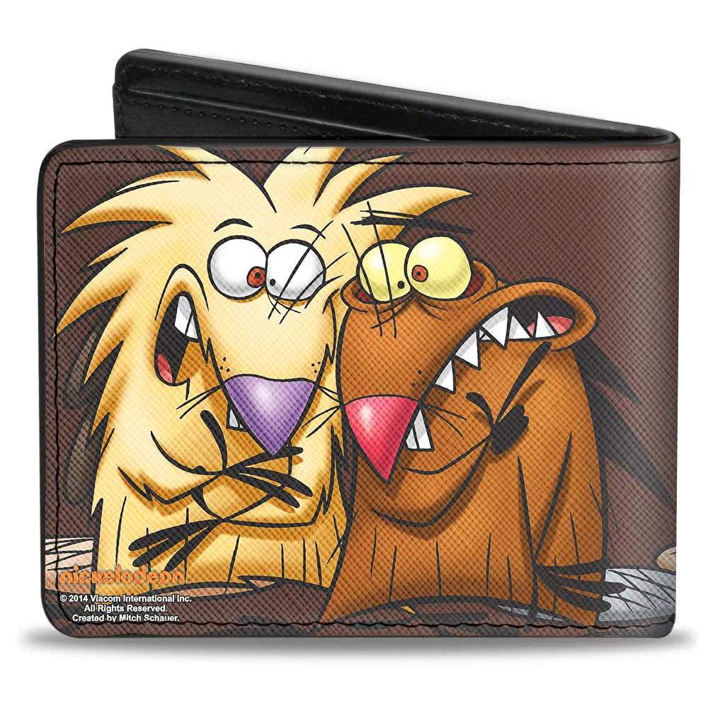 Bi-Fold Wallet - Angry Beavers Norbert & Daggett CLOSE-UP Pose