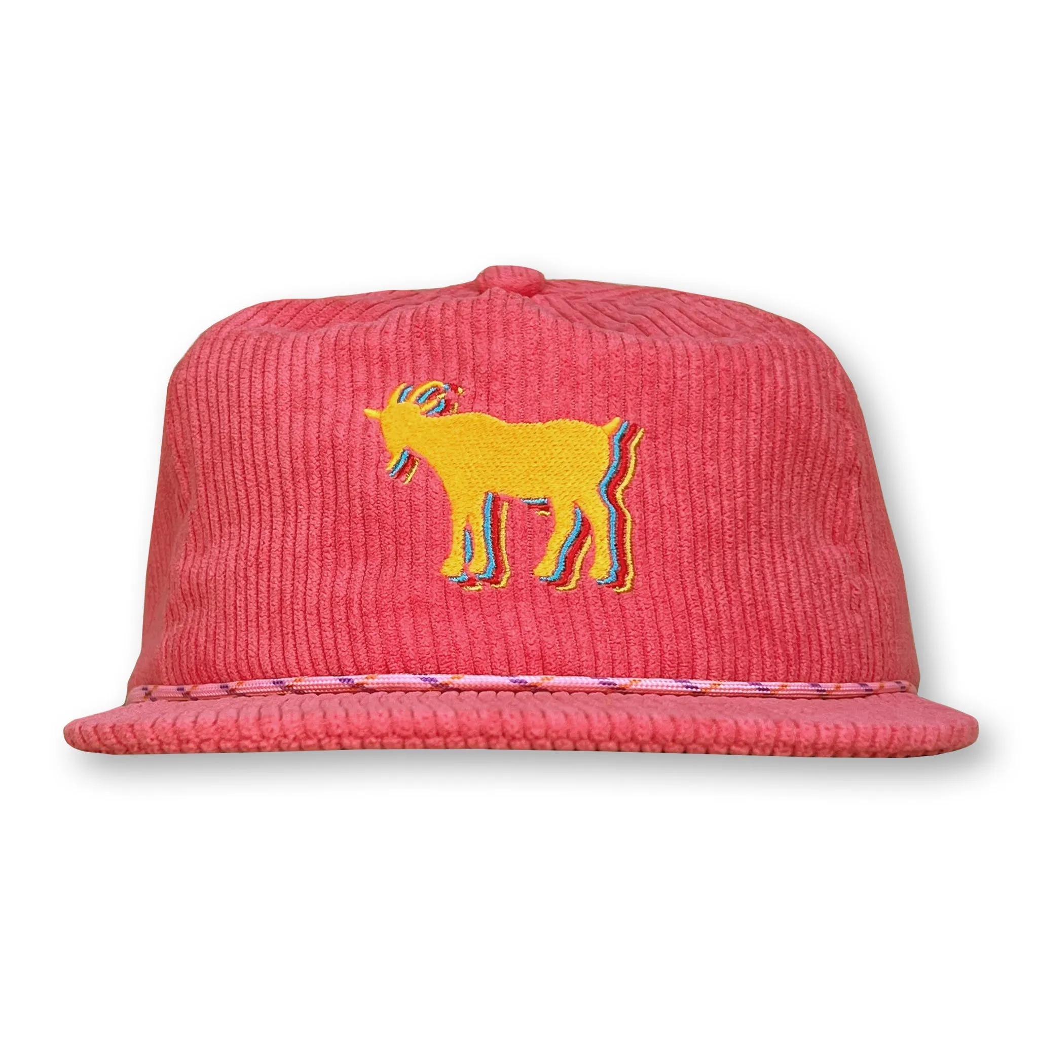 Billy Strings Goat Rope Hat / Watermelon Corduroy with Mac n Cheese Billy Goat