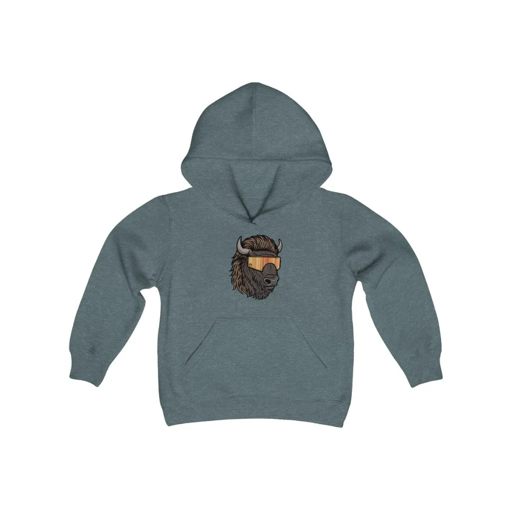 Bison Mullet Youth Hoodie