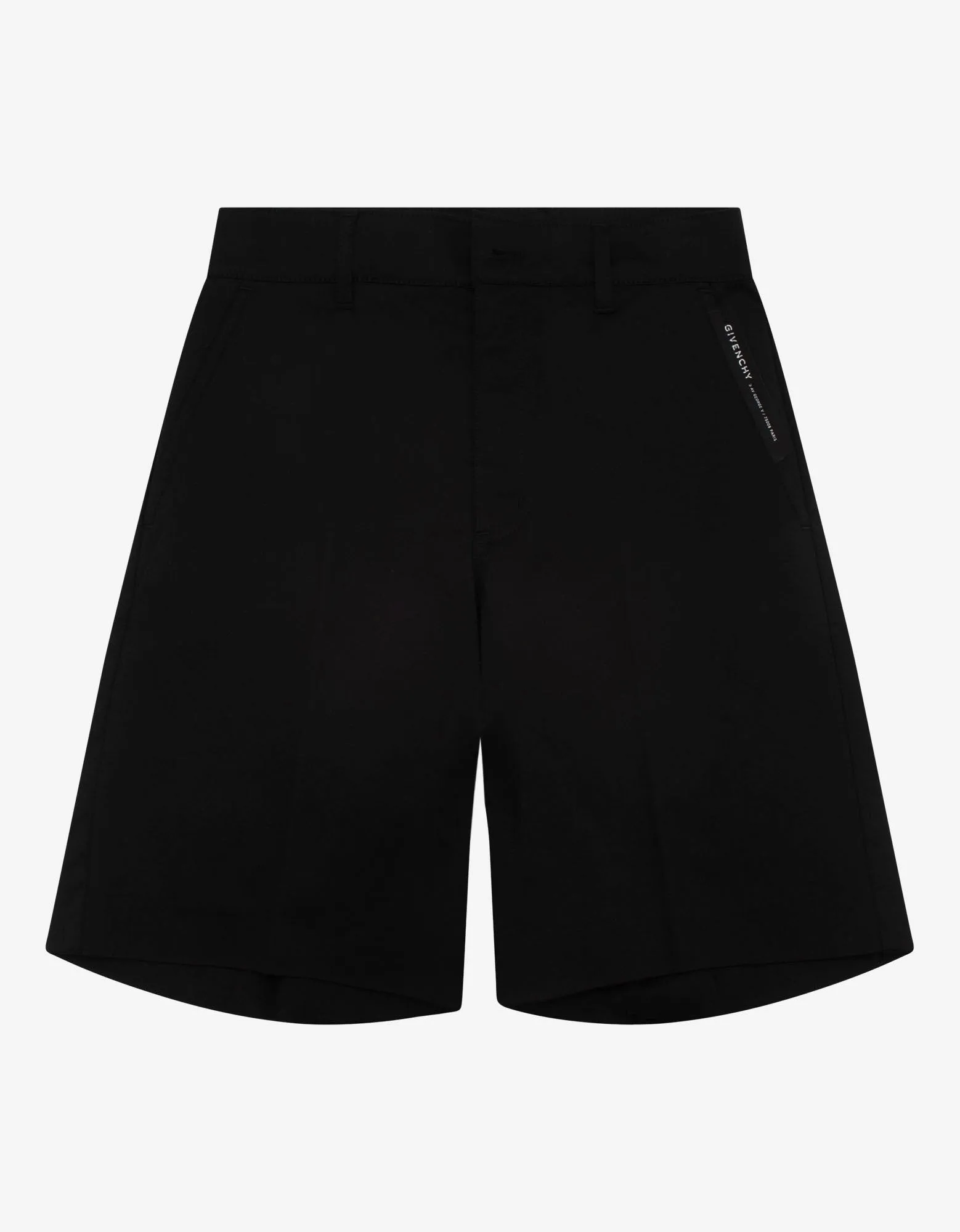 Black Side Logo Chino Shorts -