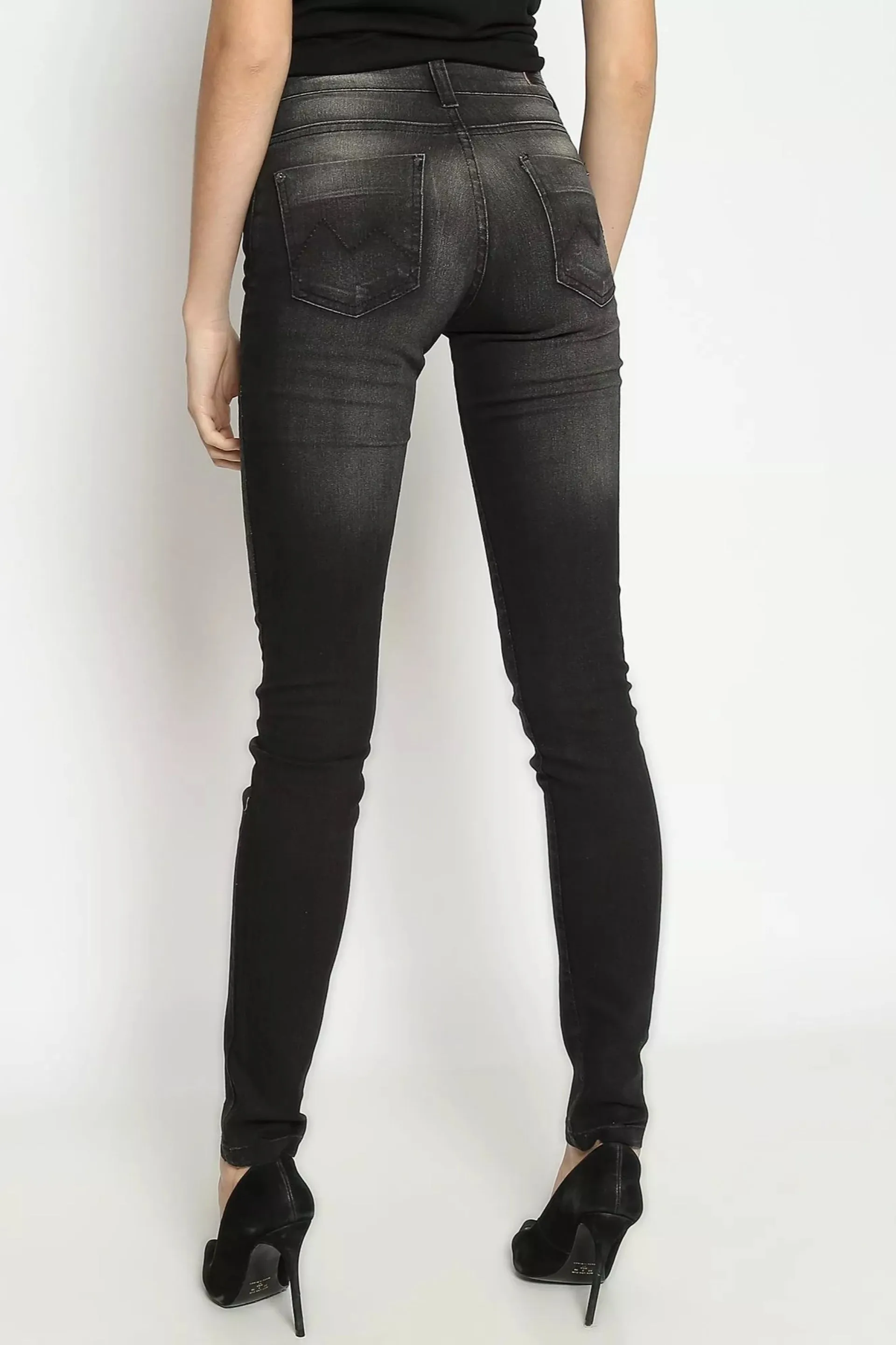 CALÇA JEANS SKINNY C2 BLACK DENIM