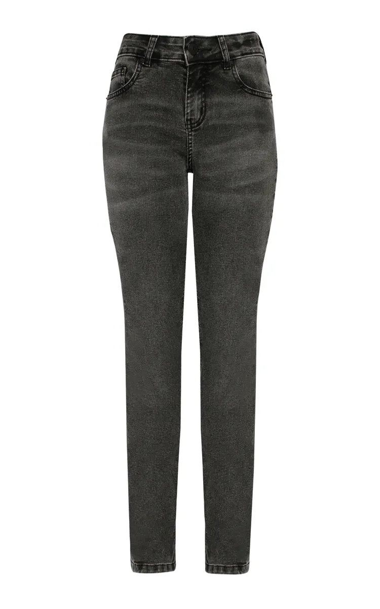 CALÇA JEANS SKINNY C2 BLACK DENIM