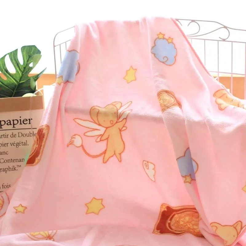 Card Captor Sakura Soft Flannel Throw Blanket (110 cm x 110 cm)