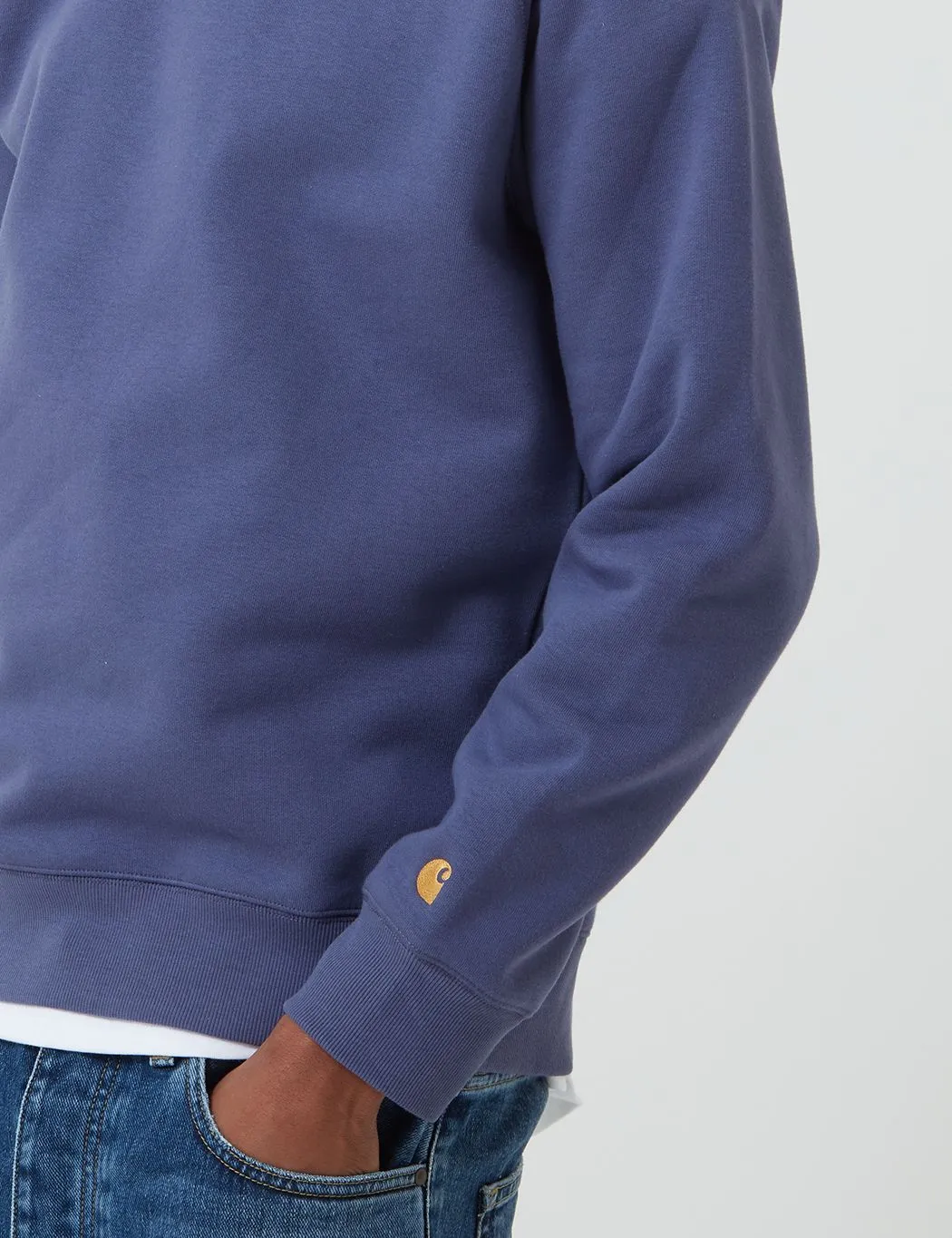 Carhartt-WIP Chase Sweatshirt - Cold Viola/Gold