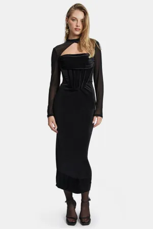 Castila Corset Dress - Black