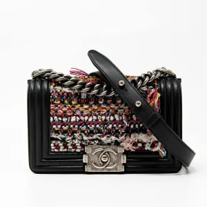 Chanel Multicolour Tweed Small Boy Bag