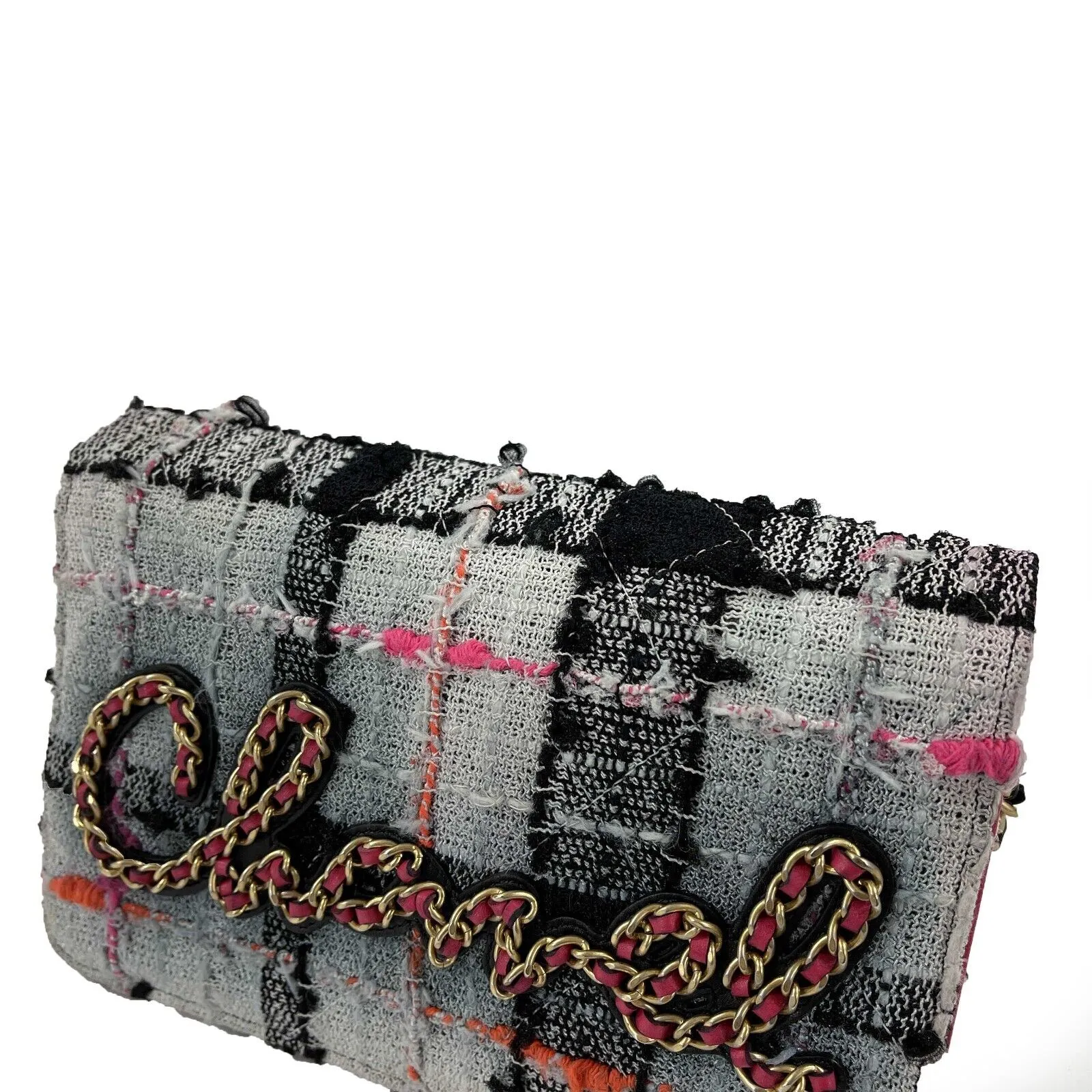 CHANEL - Tweed Wallet on Chain - Multicolor 'CHANEL' Crossbody