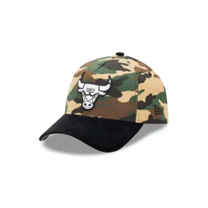 Chicago Bulls Camo Cord 9FORTY A-Frame Snapback