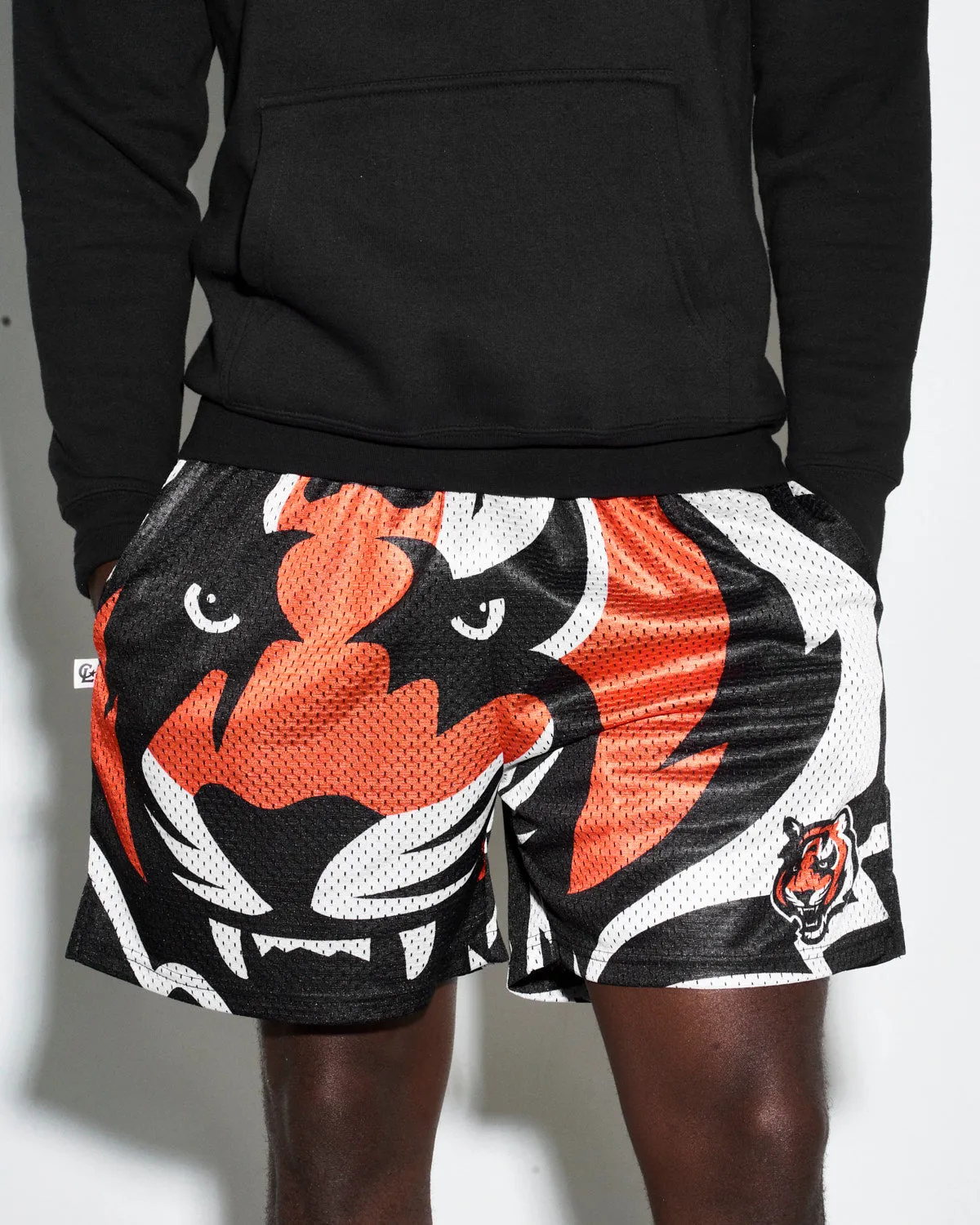 Cincinnati Bengals Big Logo Retro Shorts