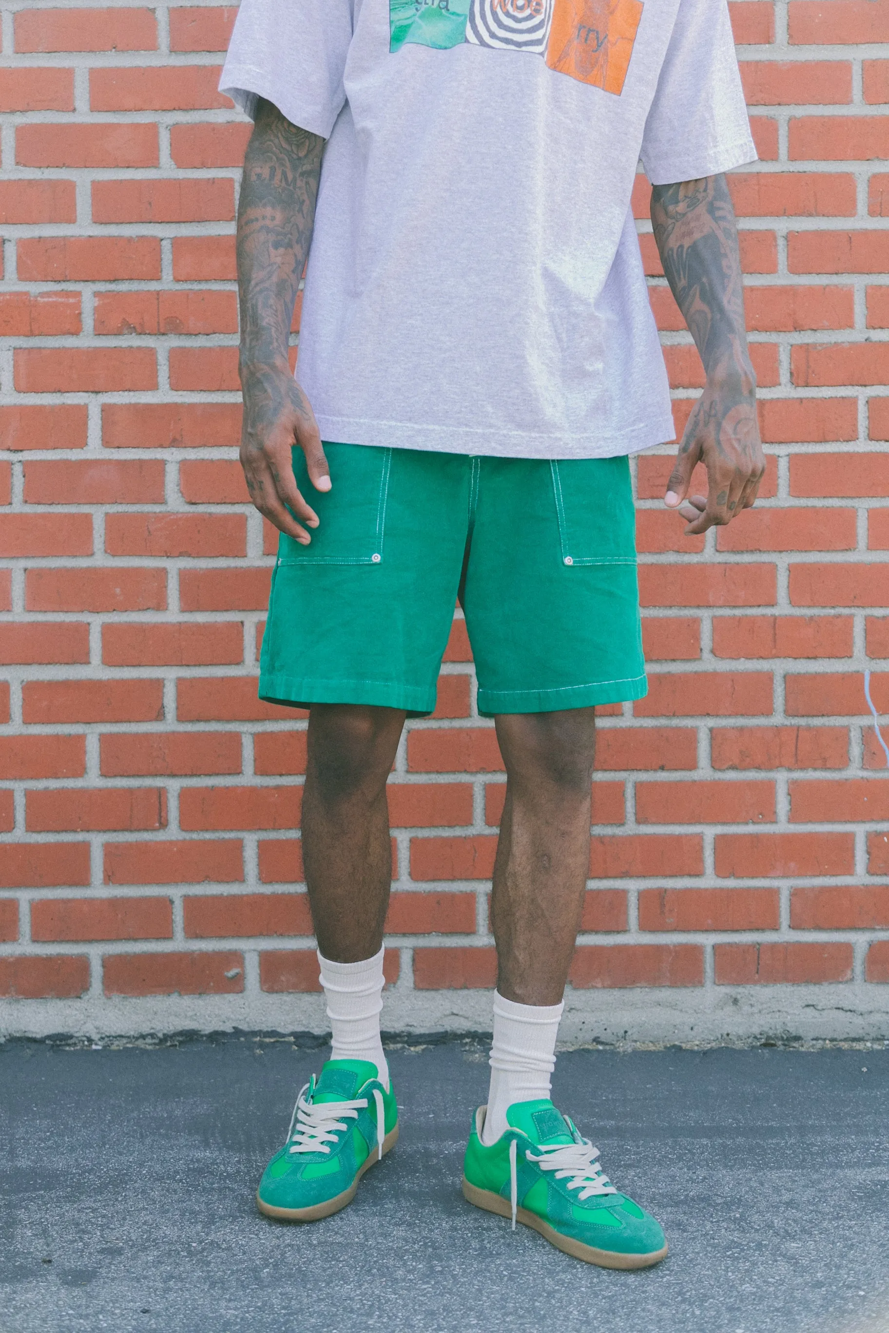 Corduroy Short - Green