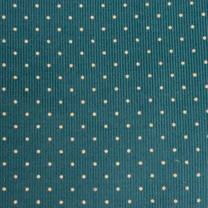 Corduroy Teal Dot