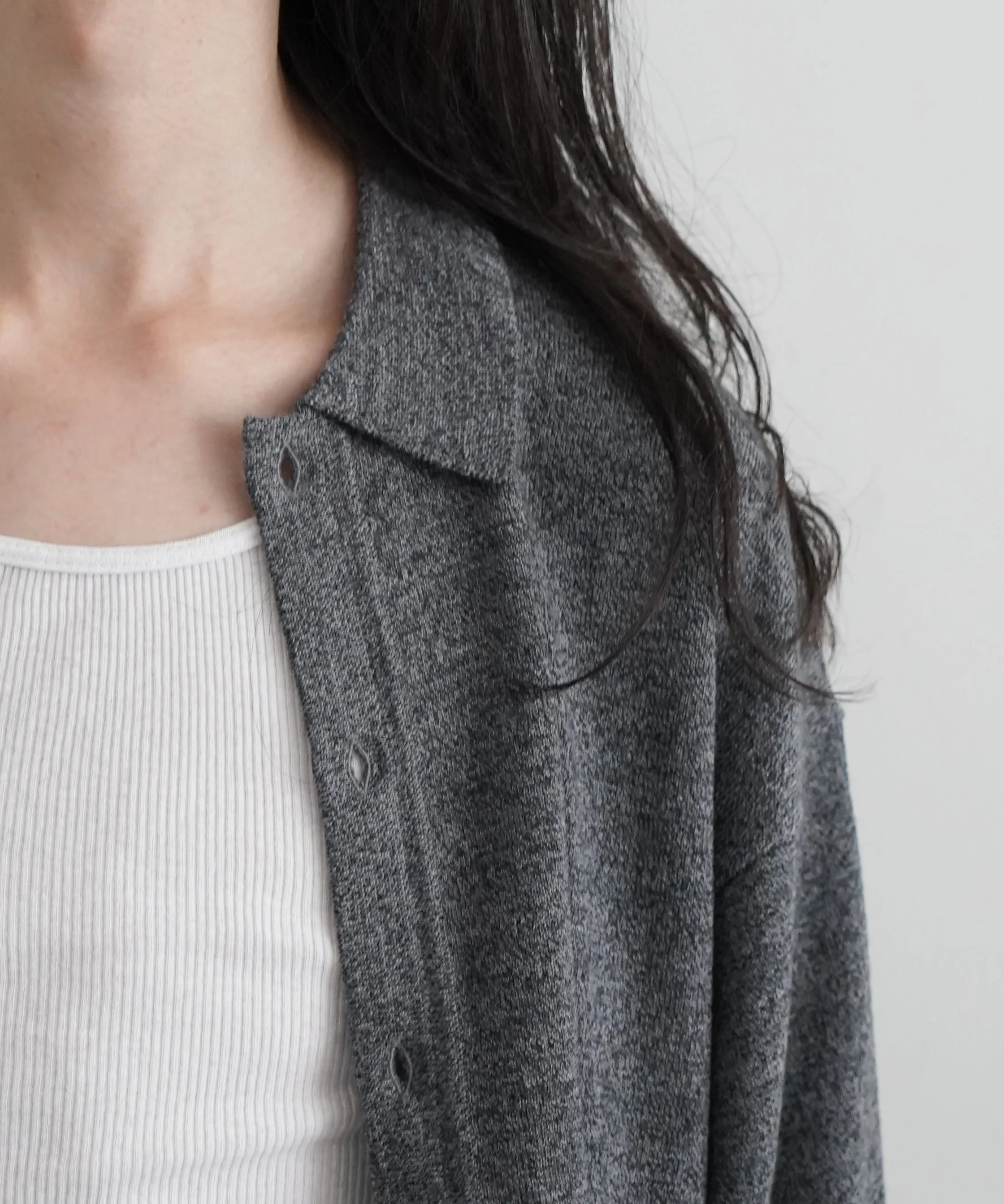 crepuscule H-G Knit Shirt "HEATHER GRAY"