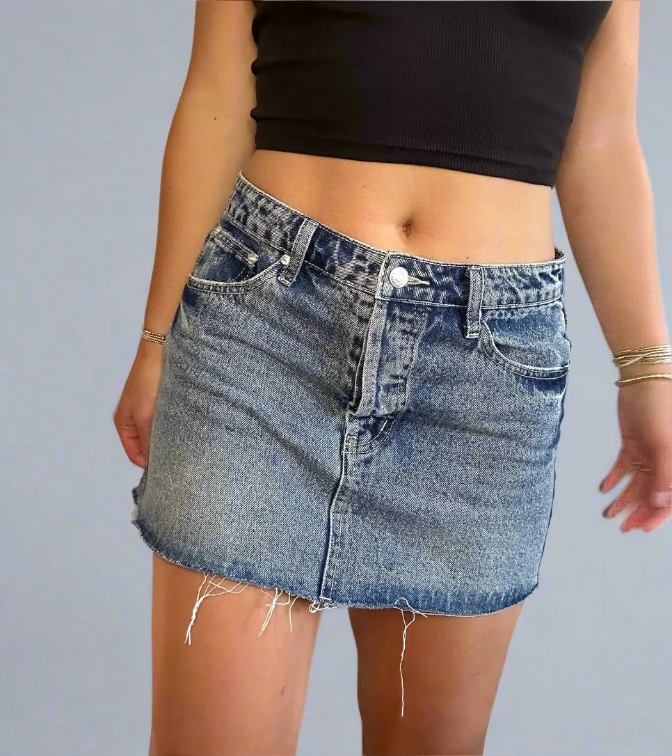 Denim Mini Skirt