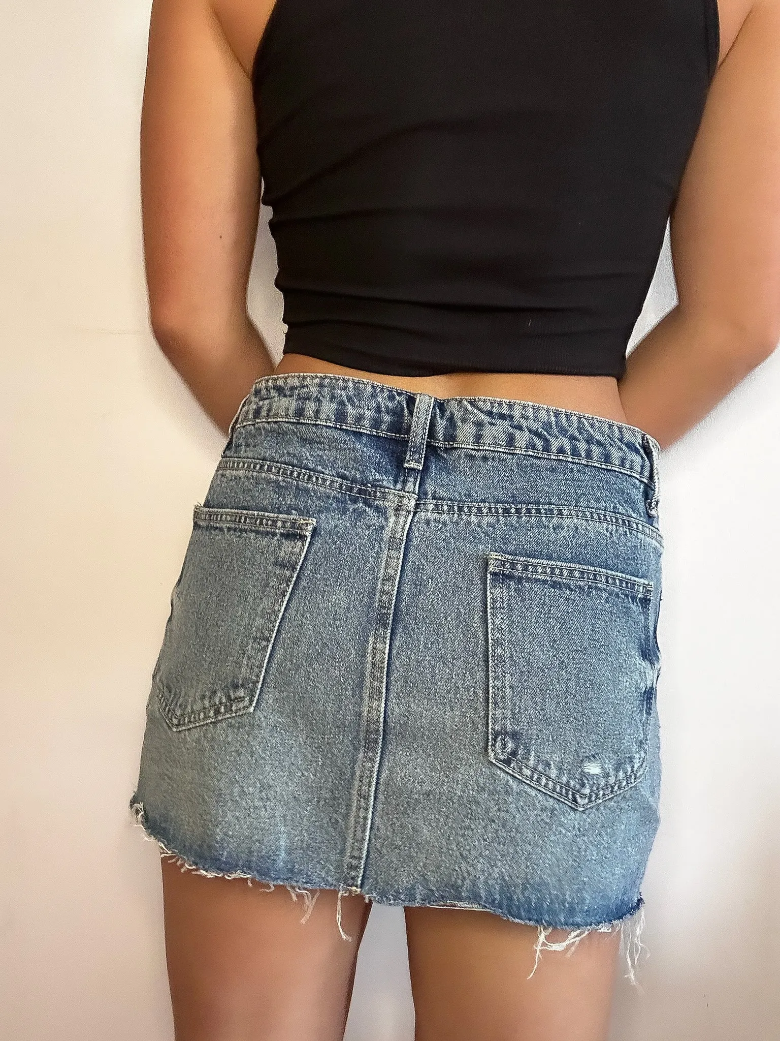 Denim Mini Skirt