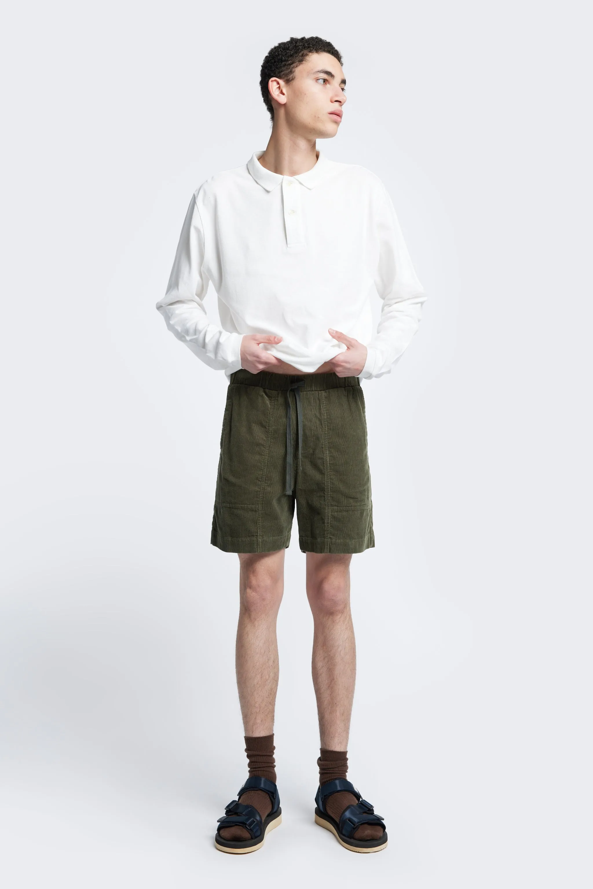 Elation Cord Short Dark Olive