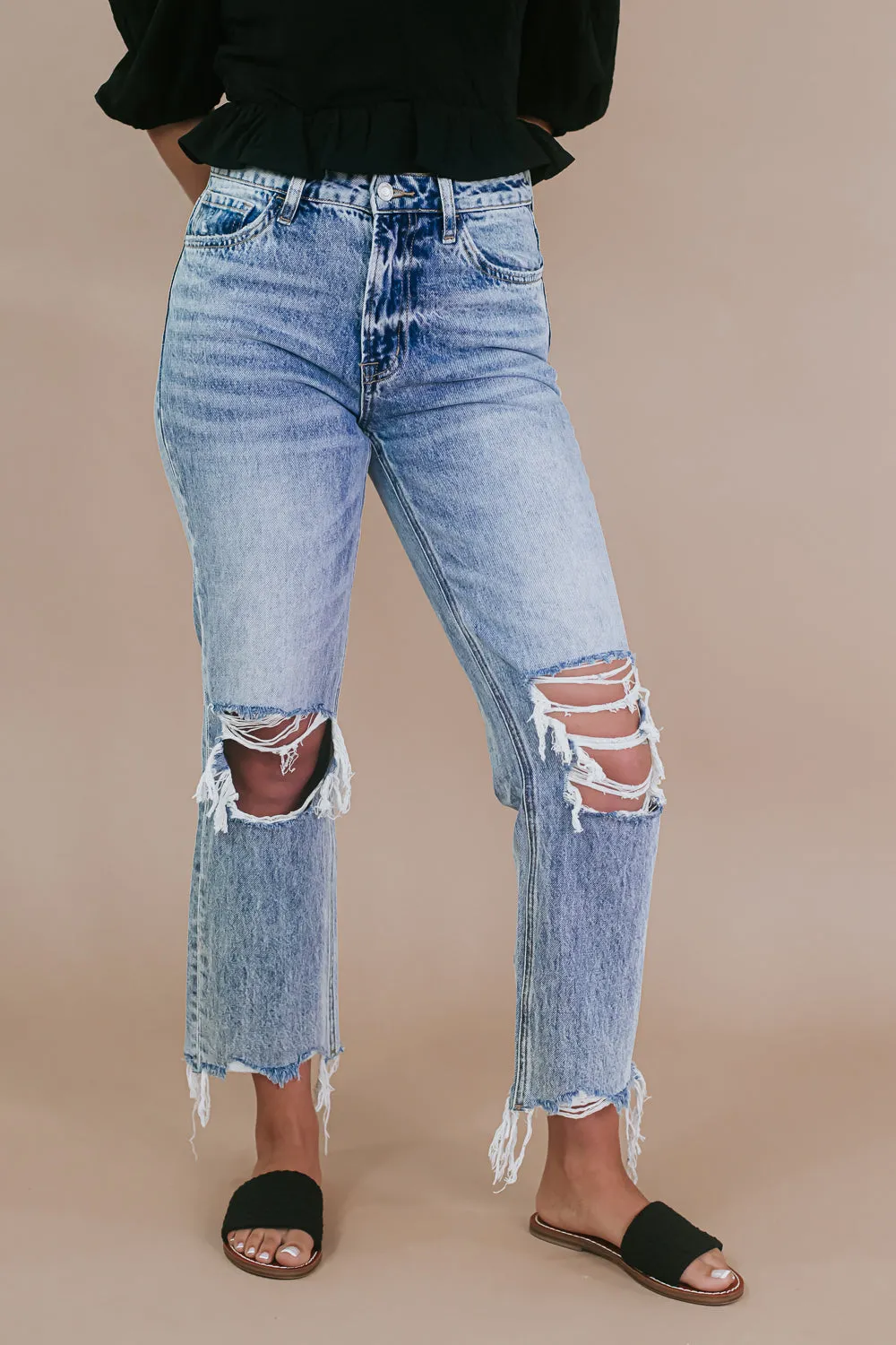 Eli Straight Leg Jean, Light Wash VERVET