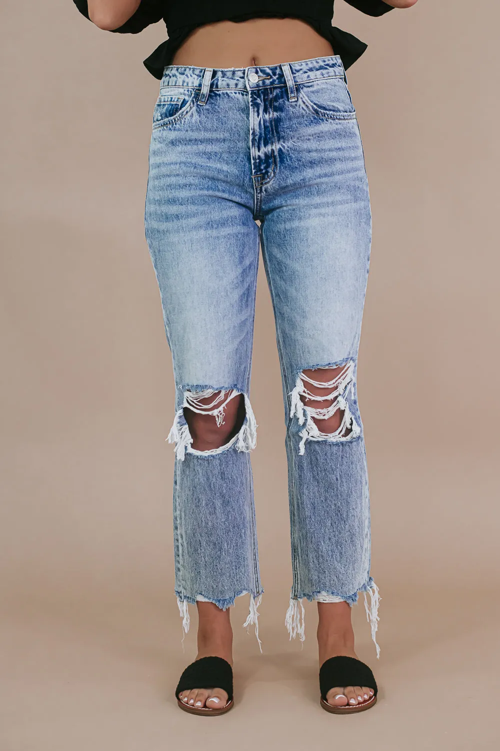 Eli Straight Leg Jean, Light Wash VERVET