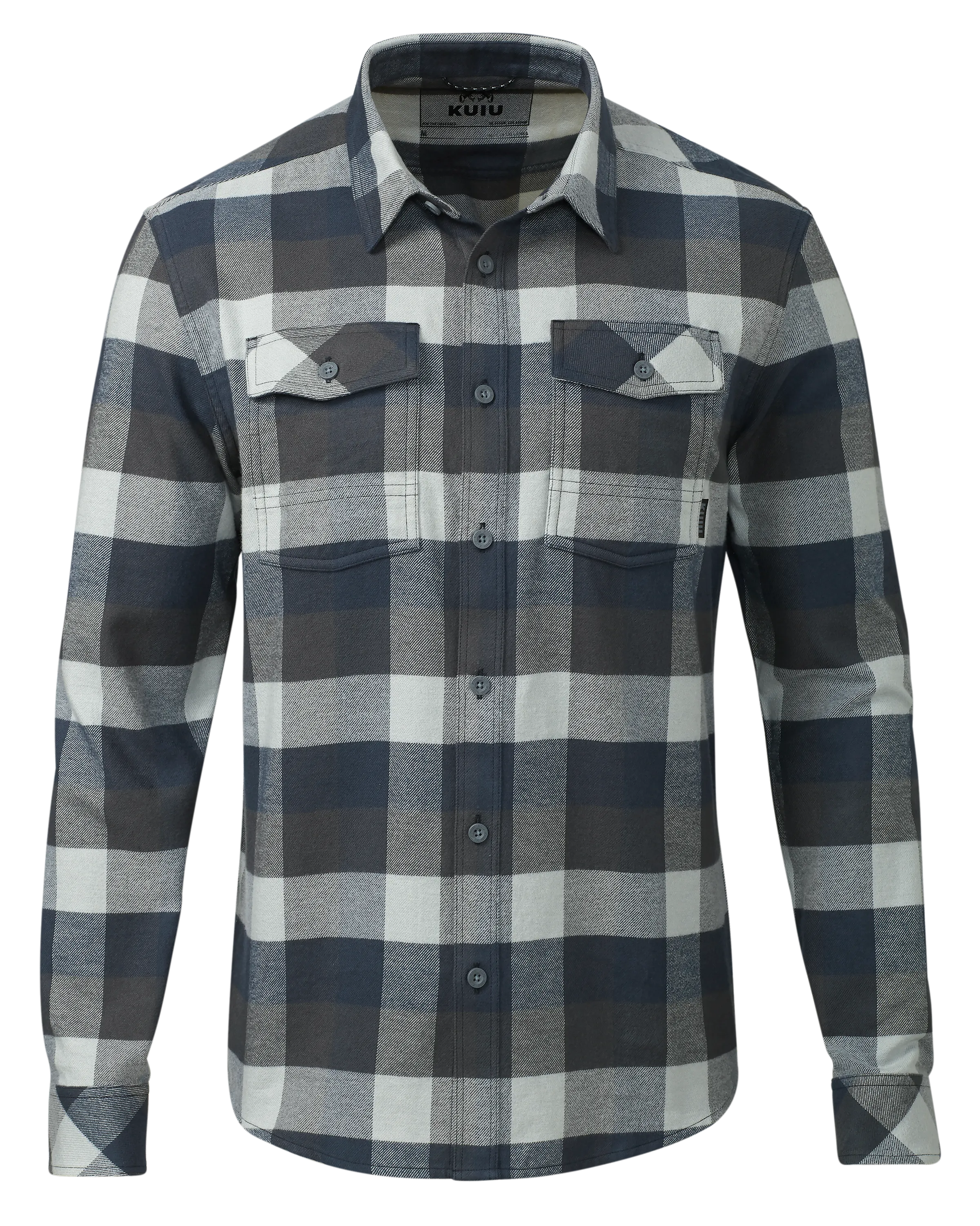 Field Flannel Shirt | Steel Blue Trio